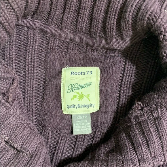 Roots | Purple Knitwear Cardigan Chunky Buttons - XS - Picture 4 of 4